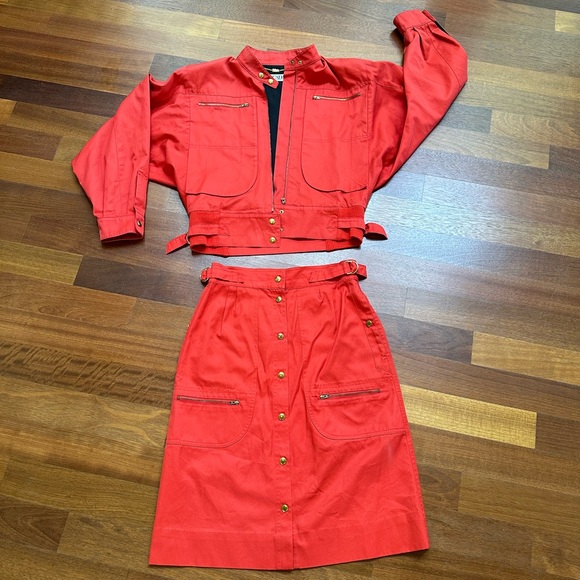 Vintage 1980's Jacket/Skirt Set (Made in Germany) - SEE VIDEO! - Picture 12 of 12